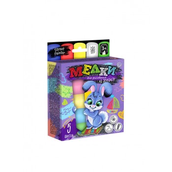 Мел для рисования на асфальте БОЛ 5 шт. MEL-01-03