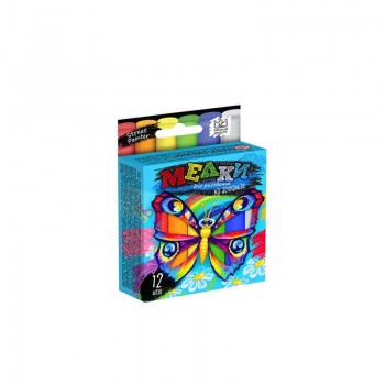 Мел для рисования на асфальте тонкий 12 шт MEL-02-03U