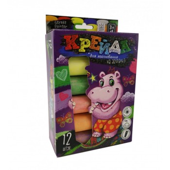 Мел для рисования на асфальте БОЛ 12 шт. MEL-01-06