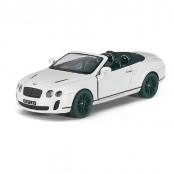 Автомодель легковая BENTLEY CONTINENTAL CONVERTIBLE (2010) 1:38, 5'' KT5353W (Белый)