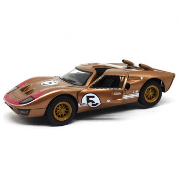 Автомодель легковая FORD GT40 MKII HERITAGE (1966) 5'' KT5427FW, 1:32 (Золотой)