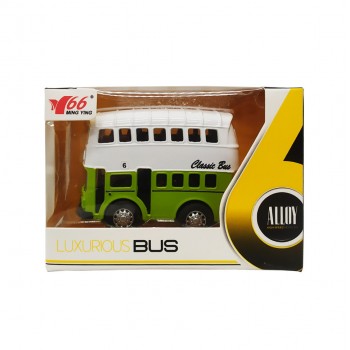 Детский металлический Автобус Bambi MY66-Q1215 инерционный (Зелёный)