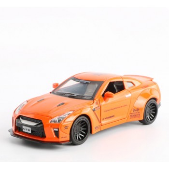 Машина металлическая Nissan GTR 7862 со звуковыми эффектами (Orange)