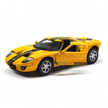 Детская модель машинки Ford GT 2006 Kinsmart KT5092W инерционная, 1:36 (Yellow)