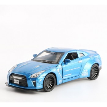 Машина металлическая Nissan GTR 7862 со звуковыми эффектами (Blue)
