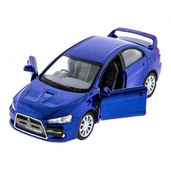 Автомодель легковая MITSUBISHI LANCER EVOLUTION X 1:36, 5'' KT5329W (Синий)
