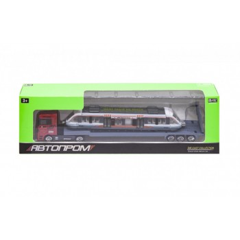 Игрушка трейлер металлический 7875 