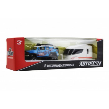 Коллекционная игрушечная машинка Джип  AS-2541 инерционный (Синий)