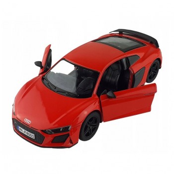 Машинка металлическая инерционная Audi R8 Coupe 2020 Kinsmart KT5422W  1:36    (Красный)