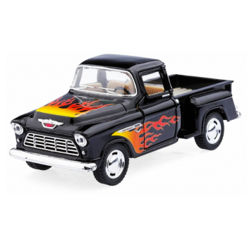 Машинка металлическая инерционная Пикап Chevy Stepside (1955) Kinsmart KT5330FW  1:32 (Черный)