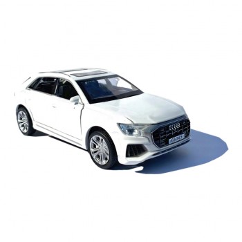 Детская металлическая машинка Audi Q8 Sportback АВТОПРОМ 6615 со звуком и светом (Белый)