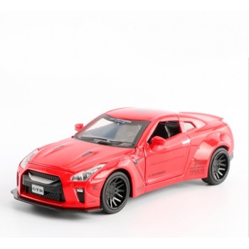 Машина металлическая Nissan GTR 7862 со звуковыми эффектами (Red)