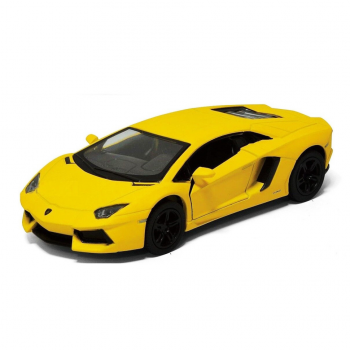 Автомодель легковая LAMBORGHINI AVENTADOR LP 700-4, 5'' KT5355W, 1:38 (Желтый)