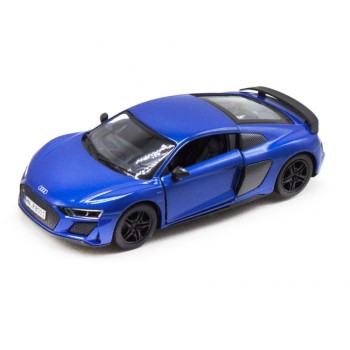 Машинка металлическая инерционная Audi R8 Coupe 2020 Kinsmart KT5422W  1:36    (Синий)