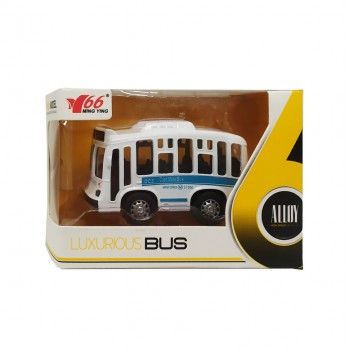 Детский металлический Автобус Bambi MY66-Q1215 инерционный (Белый)