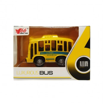 Детский металлический Автобус Bambi MY66-Q1215 инерционный (Желтый)