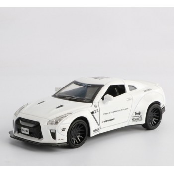 Машина металлическая Nissan GTR 7862 со звуковыми эффектами (White)