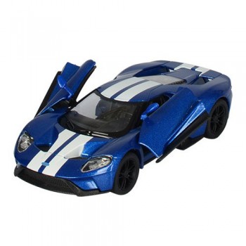Машинка металлическая инерционная Ford GT 2017 Kinsmart KT5391WF  1:38   (Синий)