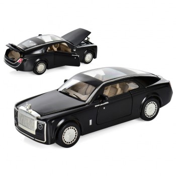 Детская инерционная машинка АвтоСвіт Limo Toy AS-2938 со звуком и светом (Черный)
