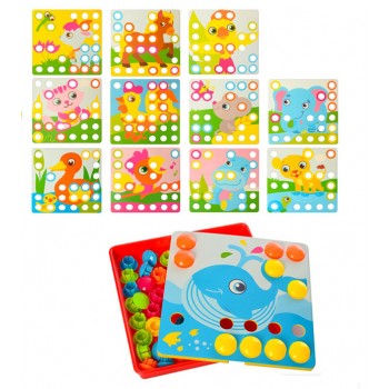 Детская развивающая мозаика SK 0003, 35 фишек ( 0003A)