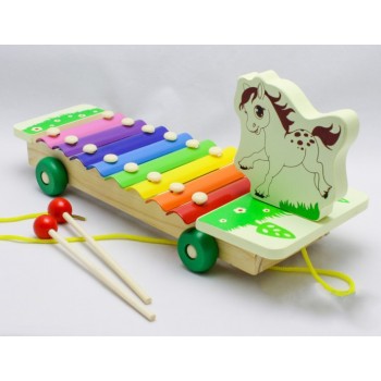 Деревянная игра 3057 Ксилофон (Лошадка)