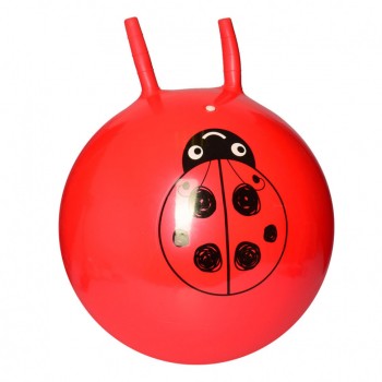 Мяч для фитнеса MS 2249 с рожками (Red)