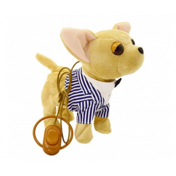 Собачка на поводке CL1352 (В полосатой рубашке)