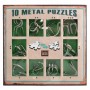 Набор головоломок Metall Puzzles green Eureka 3D Puzzle 473357, 10 головоломок