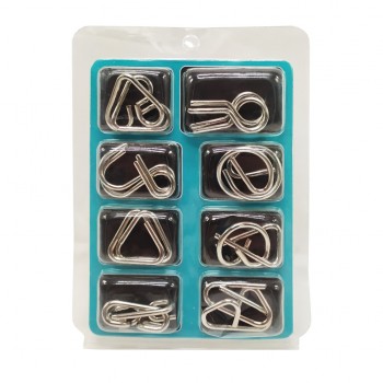 Набор металлических головоломок  2088F-G, 8 шт  (Бирюзовый)