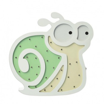 Дитячий дерев'яний нічник MD 2077, 6 видів (Равлик Зелений)