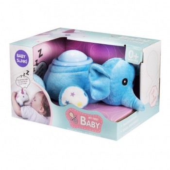 Ночник 812-1-2-813-1-2  на бат-ке, (Голубой Слоник)