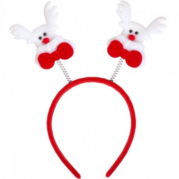 Ободок новогодний с пружинками Дед Мороз 10-05-1-2 (Олень)