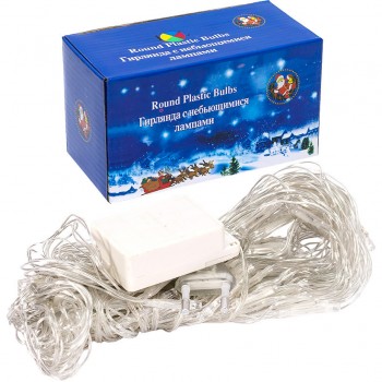 Гирлянда электрическая 80 лампочек LED белая 13-90