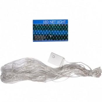 Гирлянда для ёлки электрическая 96 лампочек LED, сетка прозрачная 13-106