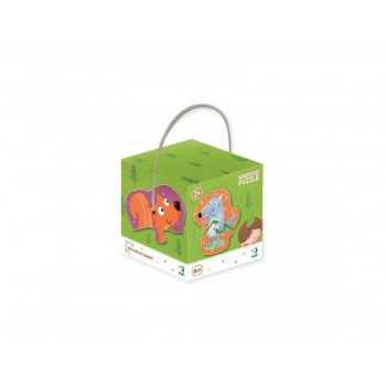 Пазл DoDo 2-3-4 элементы Лесные животные 300195