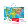 Магнітна карта-пазл Мандруємо Світом(555) 75437