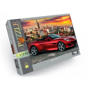 Пазли 1500 елементів C1500-04-01-10 (Червоне авто)