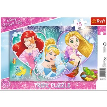 Пазл Trefl. Усміхнені принцеси 31279 (15 Елм.)