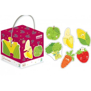 Пазл DoDo 2-3-4 элемента  Фрукты и Овощи 300155