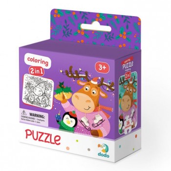 Детские пазлы 2 в 1 