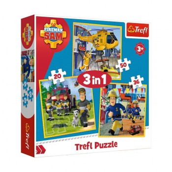 Детские пазлы 3 в 1  