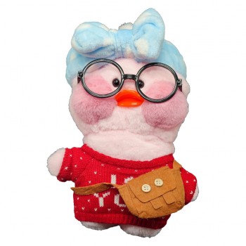 Мягкая плюшевая игрушка уточка Лалафанфан / Lalafanfan Bambi ( LALA0001-4 30 см)