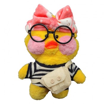 Мягкая плюшевая игрушка уточка Лалафанфан / Lalafanfan Bambi ( LALA0001-3 30 см)