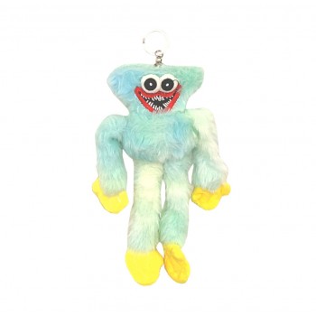 Хаги Ваги Киси Миси  - Huggy Wuggy PJ-030 брелок 23 см (Белый-бирюзовый)
