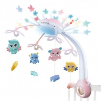 Карусель HB 0006ABCD на кроватку, дистанционное ИК управление (0006B)