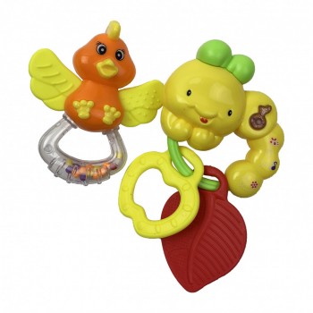 Погремушка 1408-1 пластиковая (Гусеница)