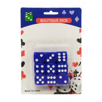 Кости игральные PlayGame IG-0541, 9 шт. (Синий)