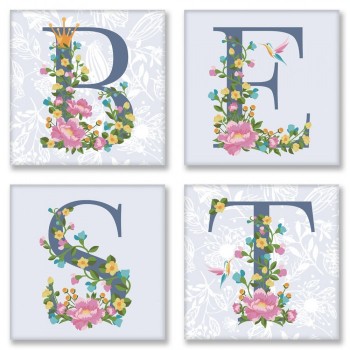 Набор для росписи по номерам. BEST прованс 18*18 см*4 шт CH110