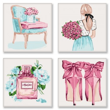 Набор для росписи по номерам. Полиптих 