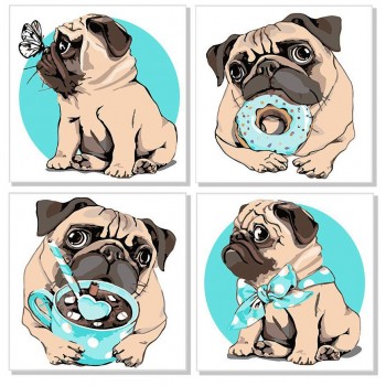 Набор для росписи по номерам. Полиптих 